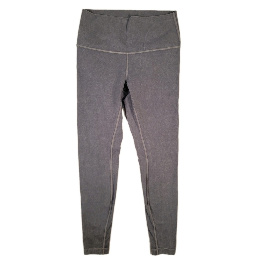 Lululemon Align High Rise Leggings 8 Diamond Dye Graphite Grey Tall 29.5" Nulu